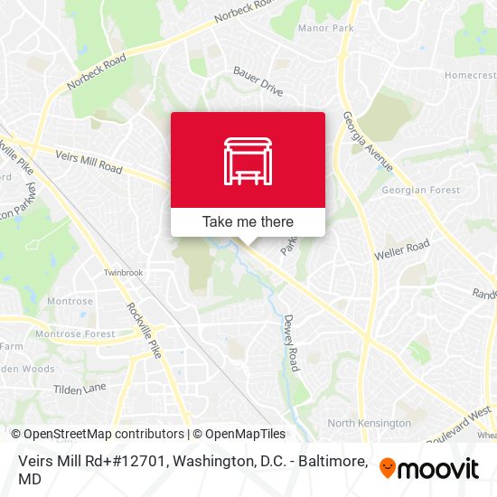 Veirs Mill Rd+#12701 map