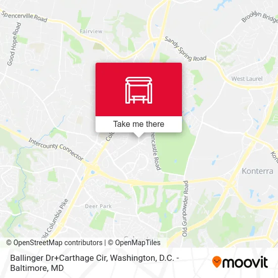 Ballinger Dr+Carthage Cir map