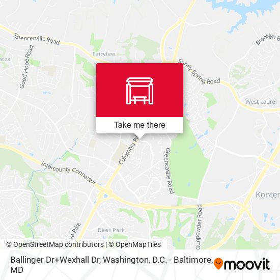 Mapa de Ballinger Dr+Wexhall Dr