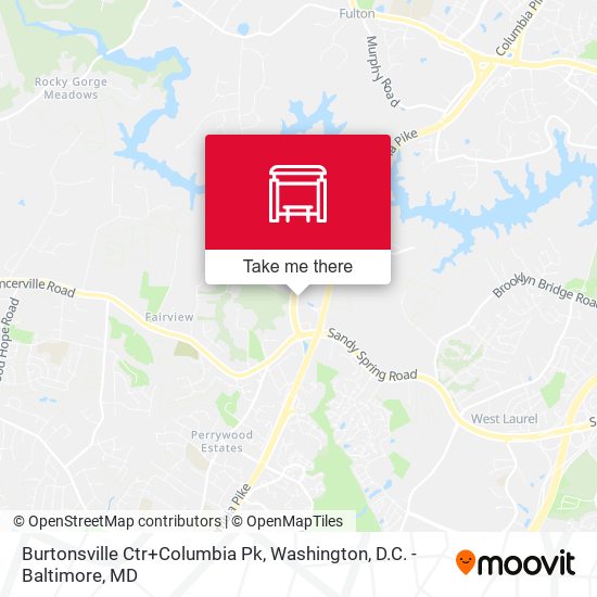 Burtonsville Ctr+Columbia Pk map