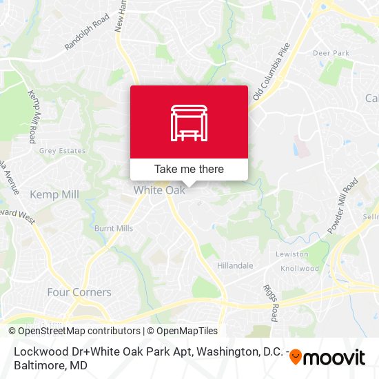 Lockwood Dr+White Oak Park Apt map