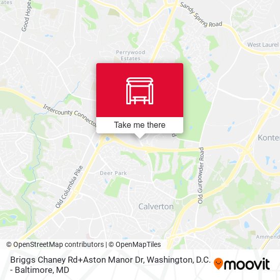 Mapa de Briggs Chaney Rd+Aston Manor Dr