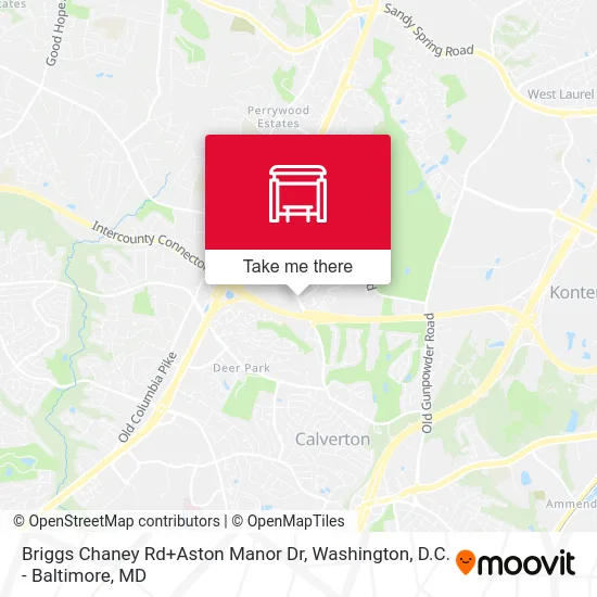 Briggs Chaney Rd+Aston Manor Dr map