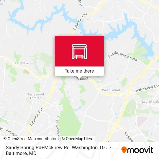 Sandy Spring Rd+Mcknew Rd map