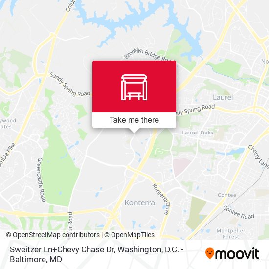 Mapa de Sweitzer Ln+Chevy Chase Dr