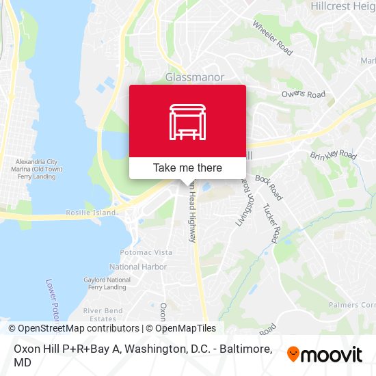 Oxon Hill P+R+Bay A map