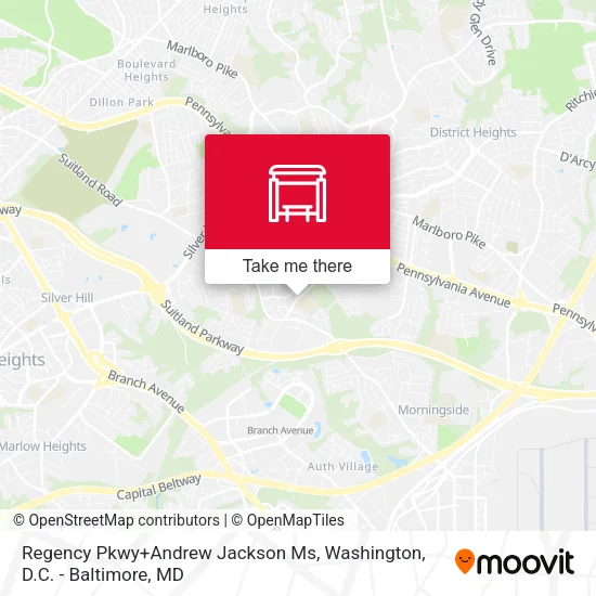 Regency Pkwy+Andrew Jackson Ms map