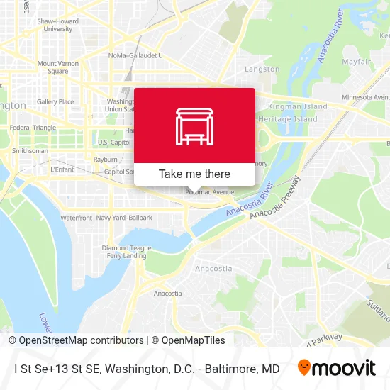 I St Se+13 St SE map