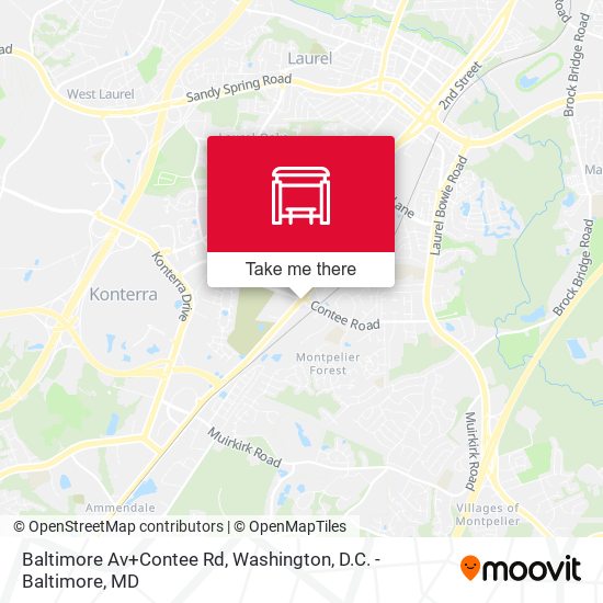 Mapa de Baltimore Av+Contee Rd