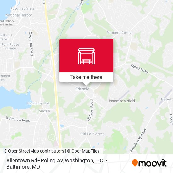 Mapa de Allentown Rd+Poling Av