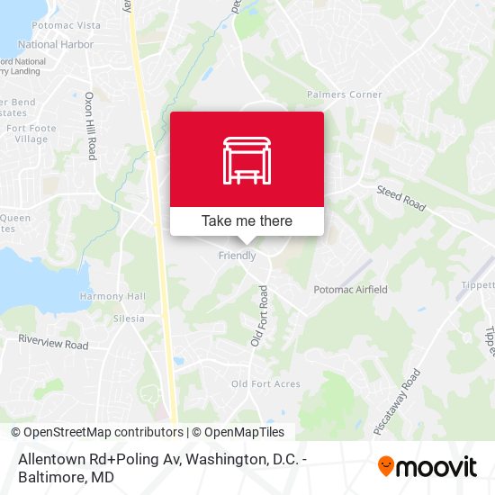 Mapa de Allentown Rd+Poling Av