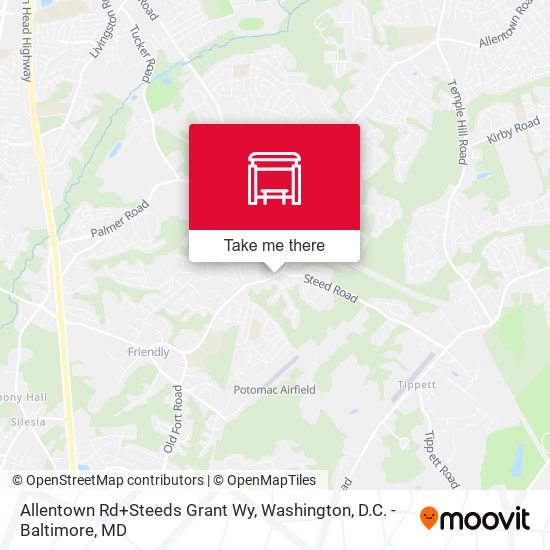 Allentown Rd+Steeds Grant Wy map