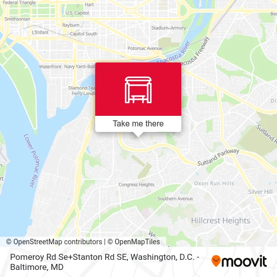 Pomeroy Rd Se+Stanton Rd SE map