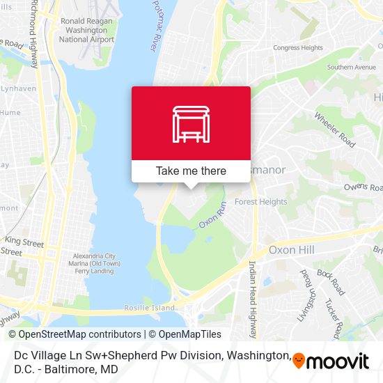 Dc Village Ln Sw+Shepherd Pw Division map