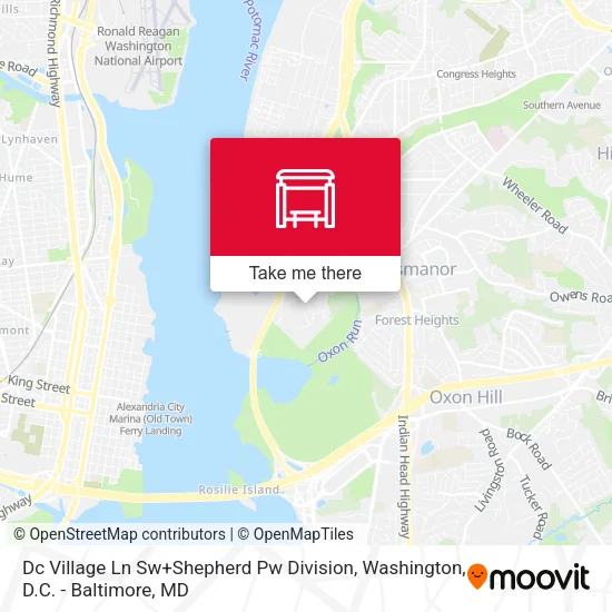 Dc Village Ln Sw+Shepherd Pw Division map