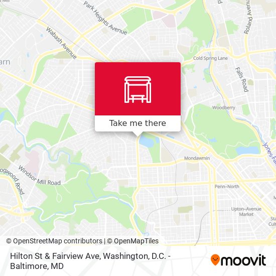 Hilton St & Fairview Ave map