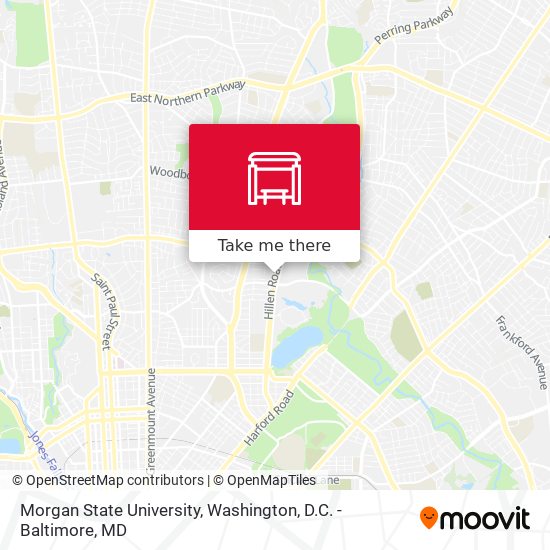 Morgan State University map