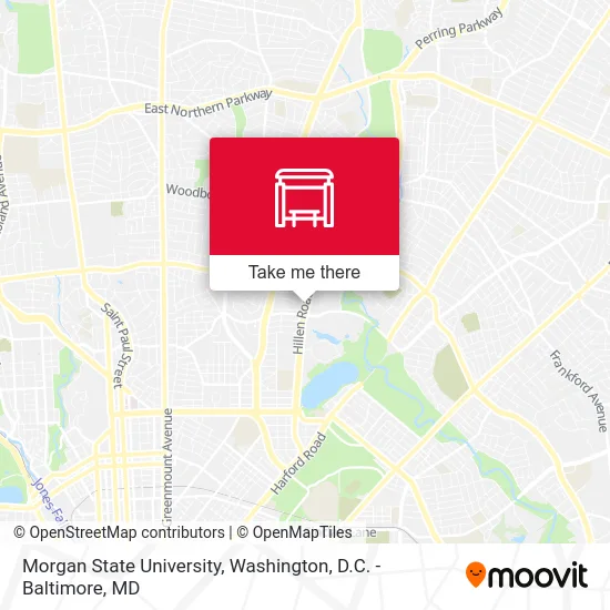 Morgan State University map