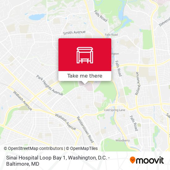 Sinai Hospital Loop Bay 1 map