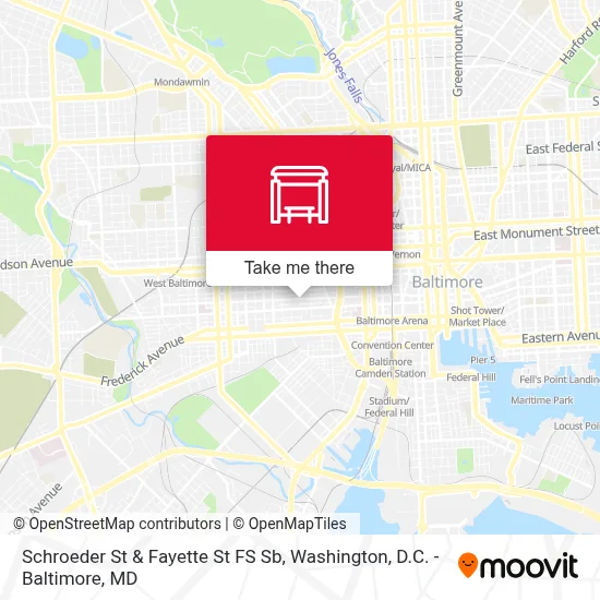 Schroeder St & Fayette St FS Sb map