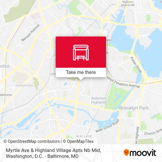 Myrtle Ave & Highland Village Apts Nb Mid map