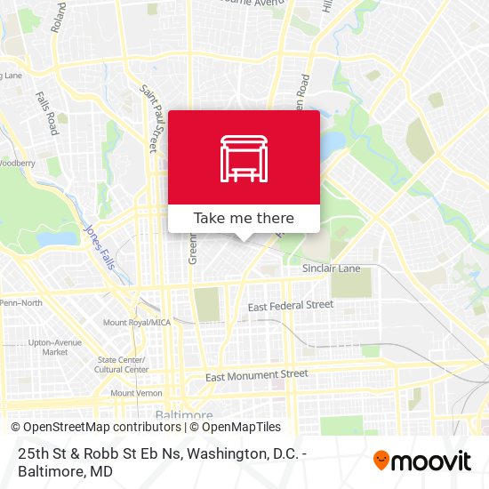 25th St & Robb St Eb Ns map