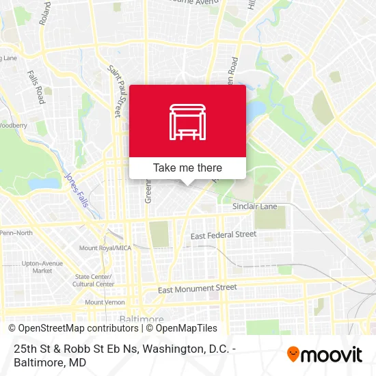 25th St & Robb St Eb Ns map