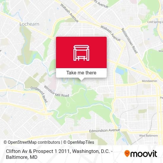 Clifton Av & Prospect 1 2011 map