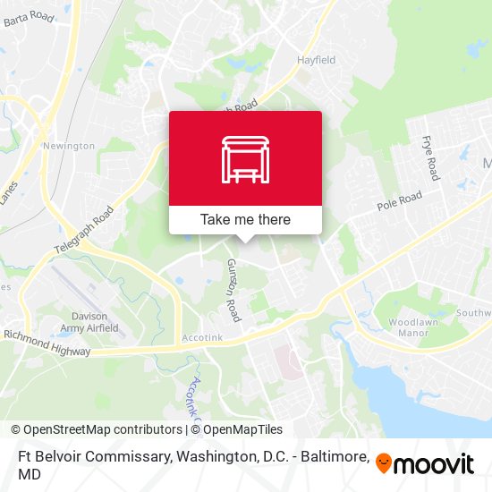 Mapa de Ft Belvoir Commissary