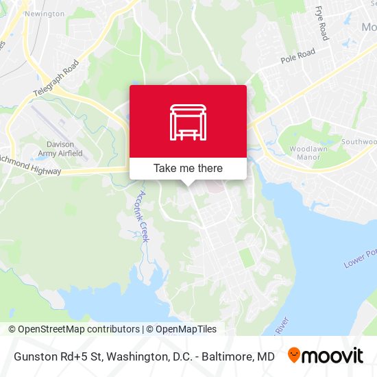 Gunston Rd+5 St map