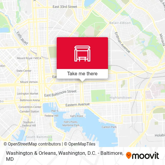 Washington & Orleans map