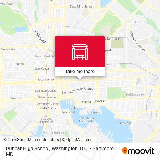 Dunbar High School map