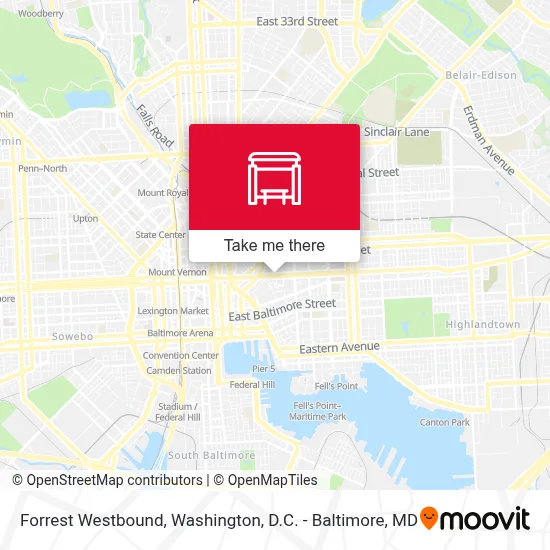 Forrest Westbound map