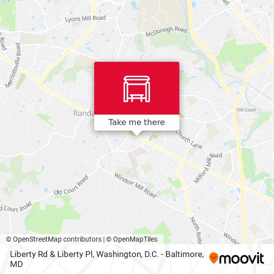 Liberty Rd & Liberty Pl map