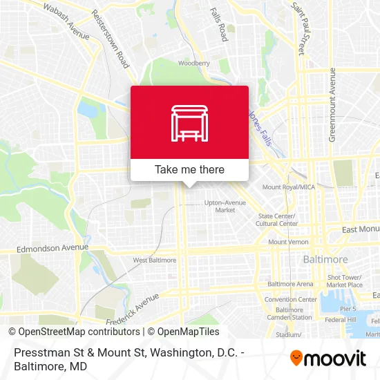 Presstman St & Mount St map