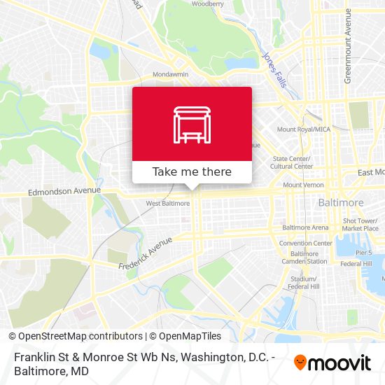 Franklin St & Monroe St Wb Ns map