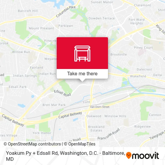 Mapa de Yoakum Py + Edsall Rd