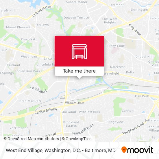 West End Village map