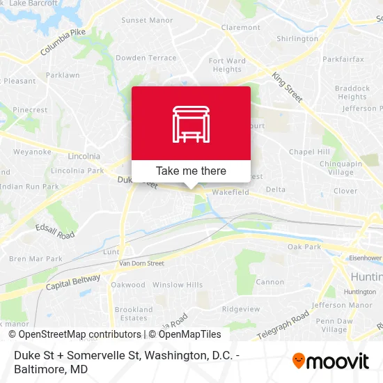 Duke St + Somervelle St map