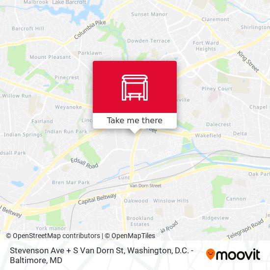 Mapa de Stevenson Ave + S Van Dorn St