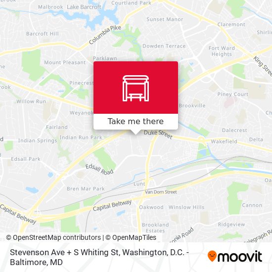 Mapa de Stevenson Ave + S Whiting St