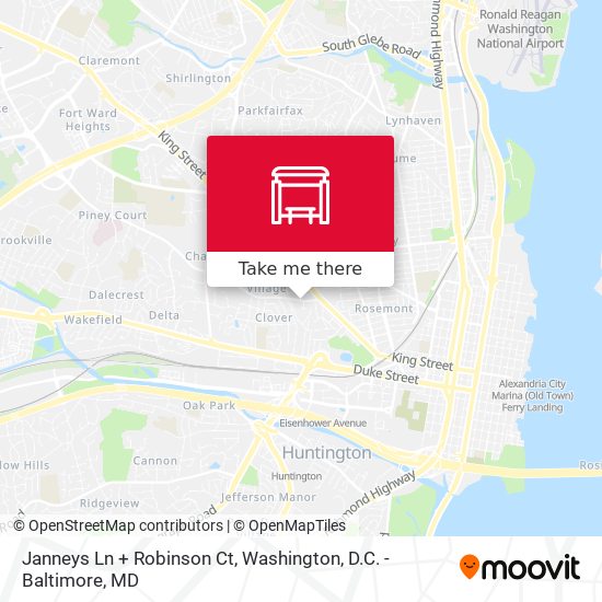 Janneys Ln + Robinson Ct map