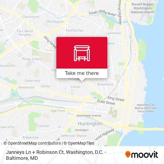 Mapa de Janneys Ln + Robinson Ct