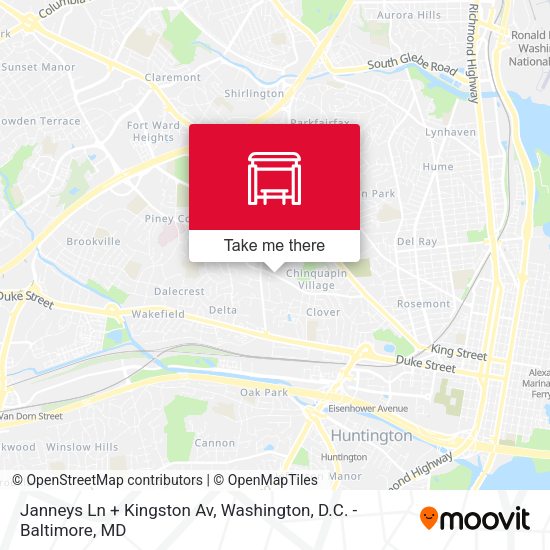 Janneys Ln + Kingston Av map