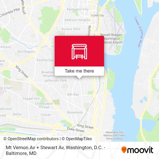 Mt Vernon Av + Stewart Av map