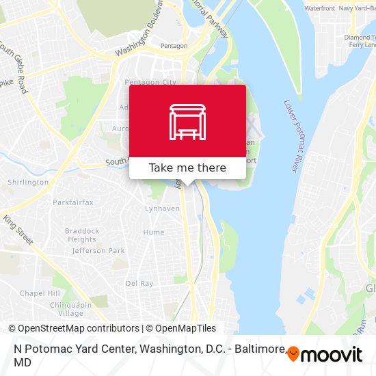 Mapa de N Potomac Yard Center