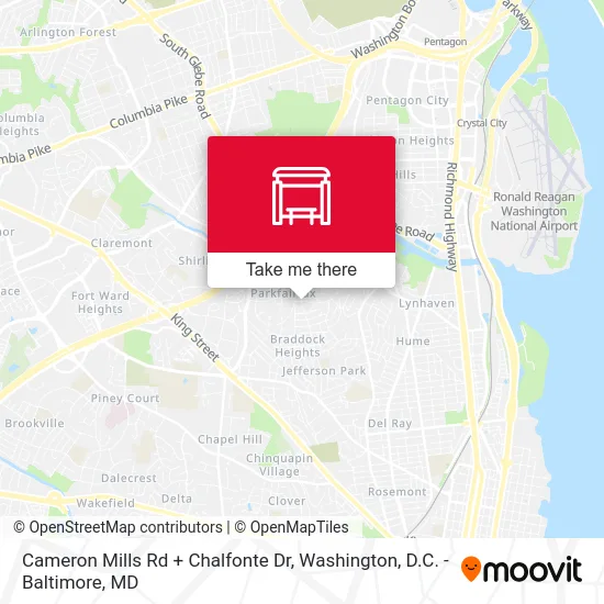 Cameron Mills Rd + Chalfonte Dr map