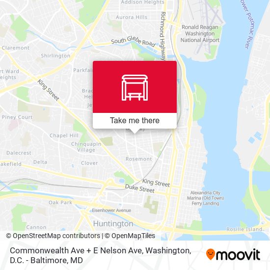 Commonwealth Ave + E Nelson Ave map