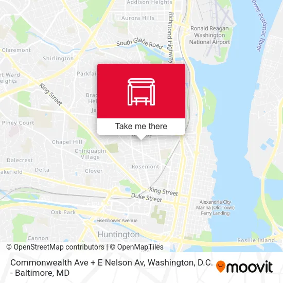 Mapa de Commonwealth Ave + E Nelson Av