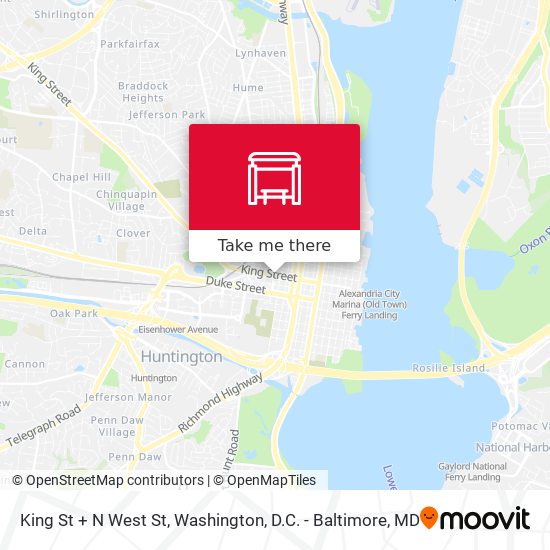 Mapa de King St + N West St